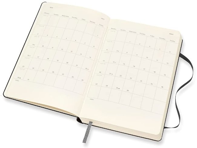 Ежедневник Moleskine CLASSIC Large 130х210мм 400стр. черный