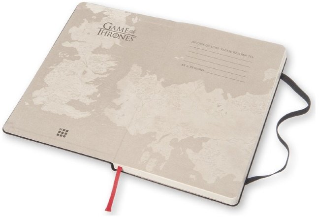 Блокнот Moleskine GAME OF THRONES LARGE Limited Edition, нелинованный Блокнот Moleskine GAME OF THRONES LARGE Limited Edition, нелинованный
