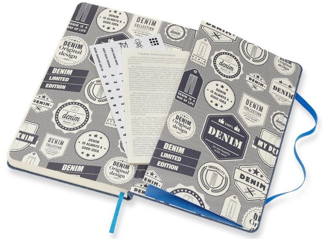Ежедневник Moleskine Limited Edition DENIM Large, синий Ежедневник Moleskine Limited Edition DENIM Large, синий