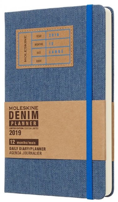 Ежедневник Moleskine Limited Edition DENIM Large, синий Ежедневник Moleskine Limited Edition DENIM Large, синий