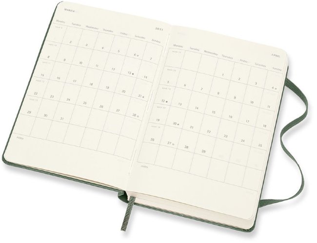 Ежедневник Moleskine CLASSIC Pocket 90x140мм 400стр. зеленый Ежедневник Moleskine CLASSIC Pocket 90x140мм 400стр. зеленый