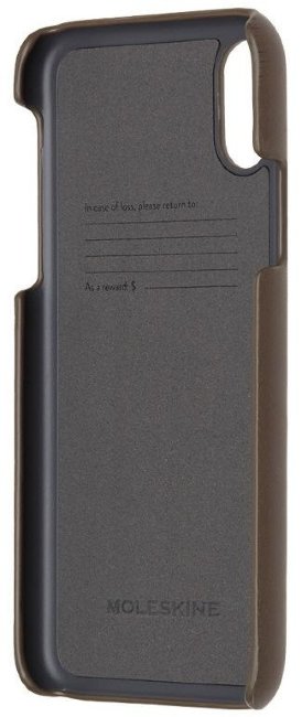 Чехол (клип-кейс) Moleskine для Apple iPhone X IPHXXX, коричневый Чехол (клип-кейс) Moleskine для Apple iPhone X IPHXXX, коричневый