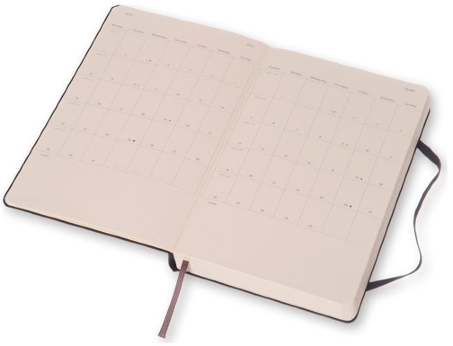 Ежедневник Moleskine CLASSIC DAILY LARGE, A5, черный