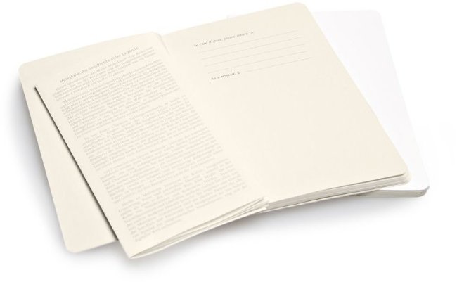 Блокнот Moleskine VOLANT POCKET, нелинованный, белый (2шт) Блокнот Moleskine VOLANT POCKET, нелинованный, белый (2шт)