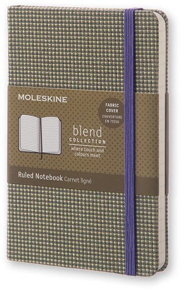 Блокнот Moleskine BLEND POCKET Limited Edition, линейка, зеленый Блокнот Moleskine BLEND POCKET Limited Edition, линейка, зеленый