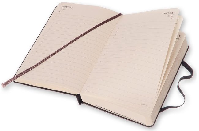 Ежедневник Moleskine CLASSIC DAILY POCKET, A6, черный