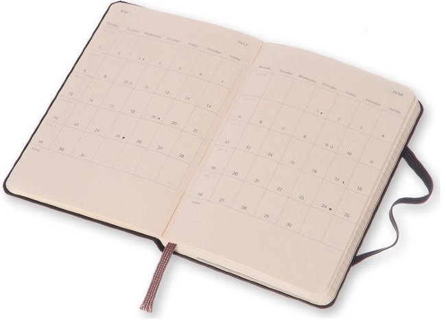 Еженедельник Moleskine CLASSIC WKLY POCKET, A6, черный