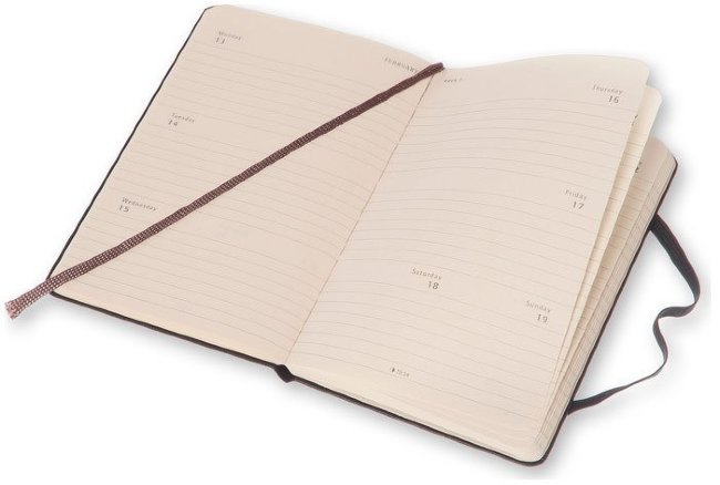 Еженедельник Moleskine CLASSIC WKLY POCKET, A6, черный