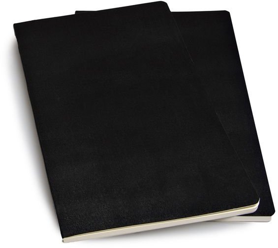 Блокнот Moleskine VOLANT LARGE, нелинованный, черный (2шт) Блокнот Moleskine VOLANT LARGE, нелинованный, черный (2шт)