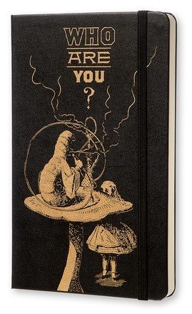 Блокнот Moleskine ALICE IN WONDERLAND LARGE Limited Edition, нелинованный, черный